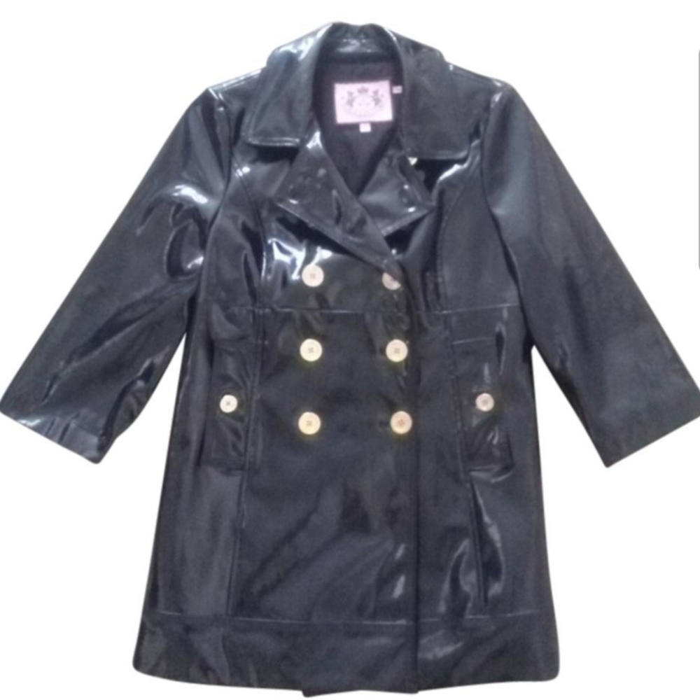 Juicy Couture Patent Leather Pea Coat